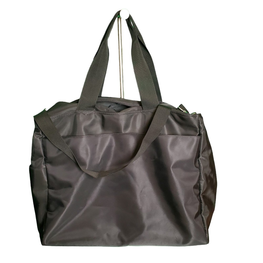 GAP XXL Black Nylon Weekender Tote Travel Messenger Gym Bag